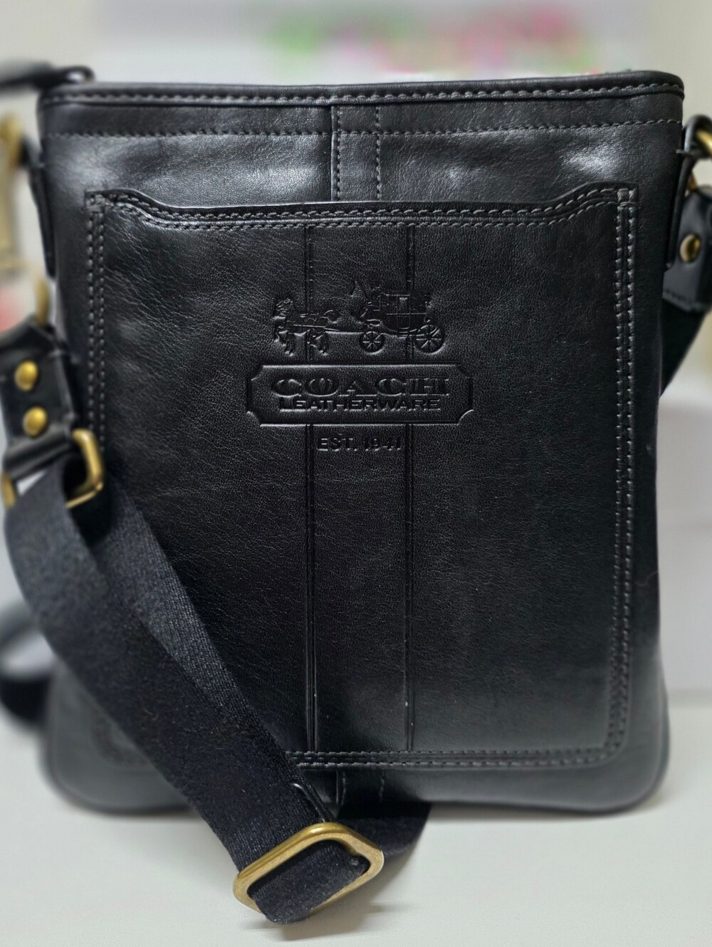 COACH Heritage Crossbody Flight Bag #41004 - Picture 6 of 16